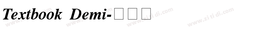 Textbook Demi字体转换